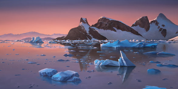 Antarctic sunset